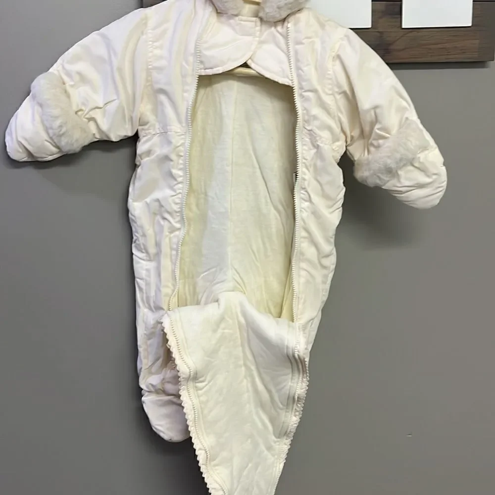 Sesame Street Vintage 2001 Winter Snow Zip Up Lined Hooded One Piece Suit-9 mths